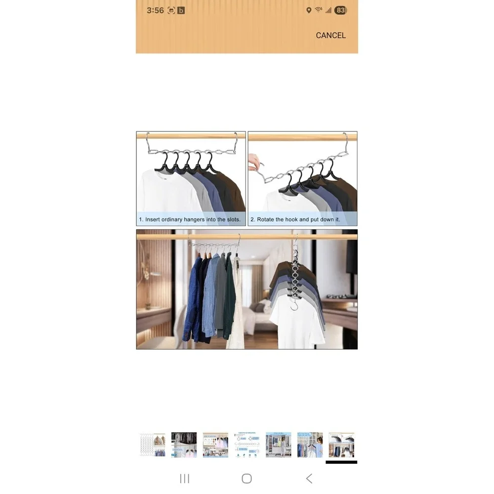 10 Pack Space Saving Hangers for Clothes, Sturdy Metal Hangers Heavy Duty